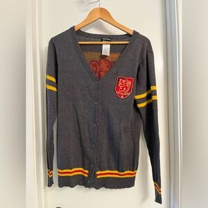 Warner Bros. Gray and Red Harry Potter Cardigan
